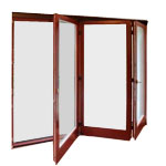 Skládací dveře ze dřeva